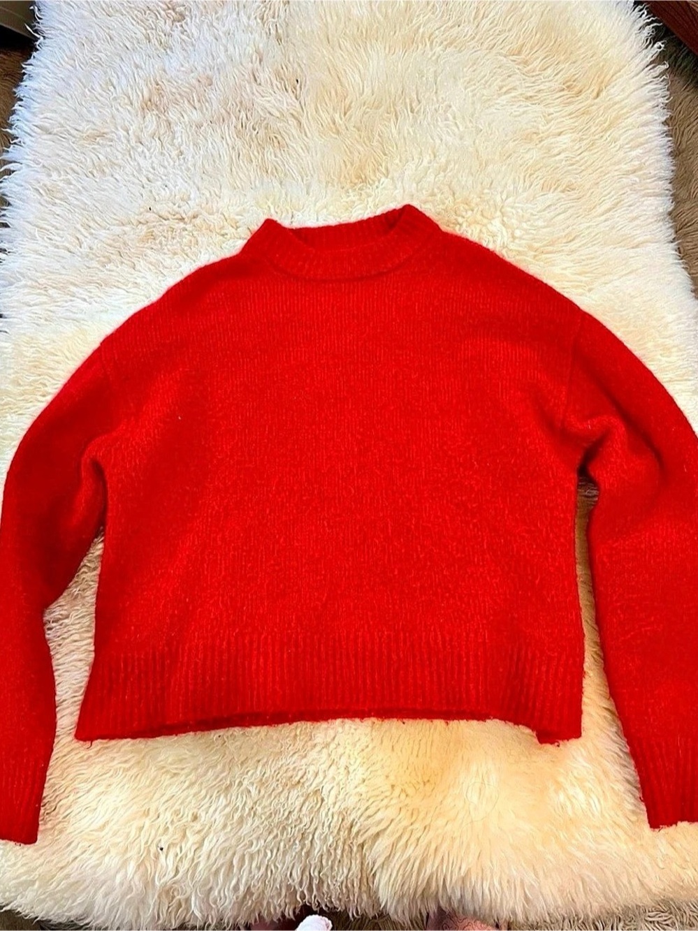 Zara red sweater size medium